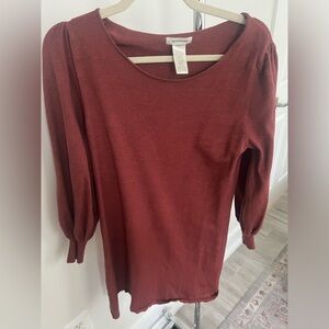 MAX STUDIO SWEATER DRESS IN WOMENS SIZE SMALL RUST ORANGE